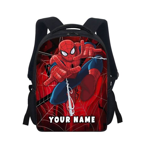 Discover Personalized Spiderman Superhero Backpack, Custom Name Hero Backpack, Spiderman Hero Backpack, Superhero Backpack, School Gift