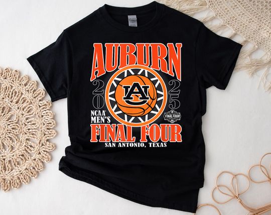 Vintage Auburn Tigers Final Four 2025 Basketball Shirt, Team Basketball Shirt, Final Four 2025 Basketball Shirt