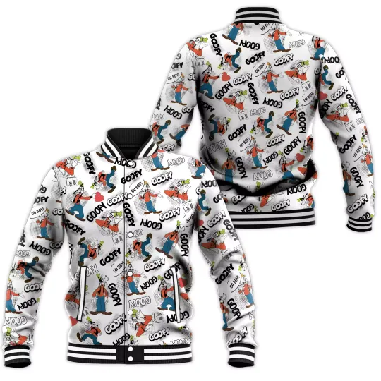 Goofy Mickey Comics Disney Cartoon Pattern 521 Gift Lover Baseball Jacket