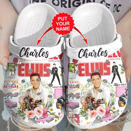 Personalized Elvis Presley Custom Clogs