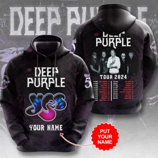 Deep Purple 3D Hoodie