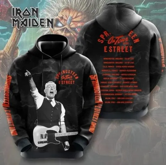 Bruce Springsteen Tour 2025 3D Hoodie