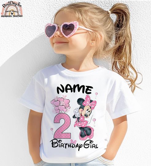 Minnie Birthday Girl Shirt, Custom Minnie Mouse Shirt, Minnie Matching Birthday Shirts, Disney Minnie Birthday Girl Shirt