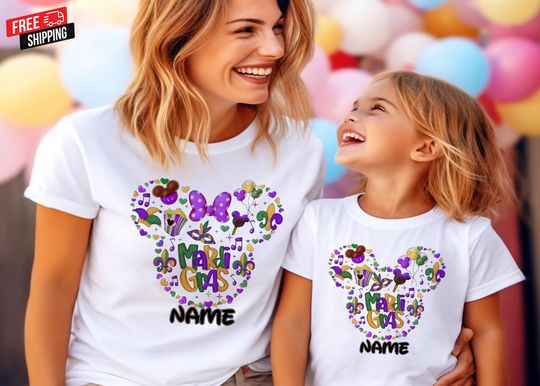 Disney Shirt, Disney Mardi Gras Shirt, Disneyworld Family Mardi Gras Shirts, Custom Disney Mardi Gras Shirt, Disney Trip Matching Shirt