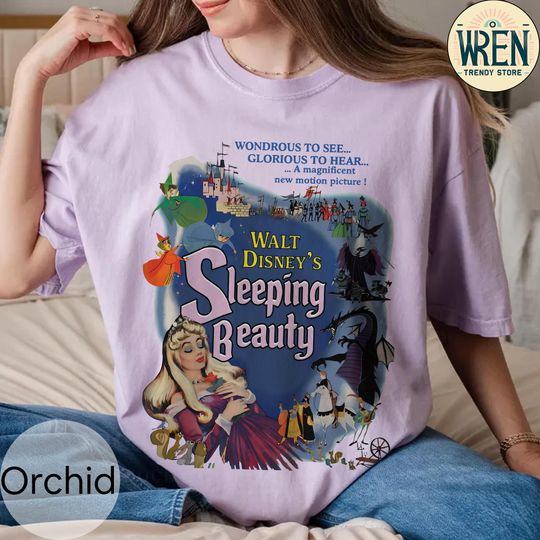 Retro Aurora Princess Shirt, Sleeping Beauty Shirt, Vintage Disney Princess Shirt, Disney Aurora Shirt, Disney Girl Trip Tee