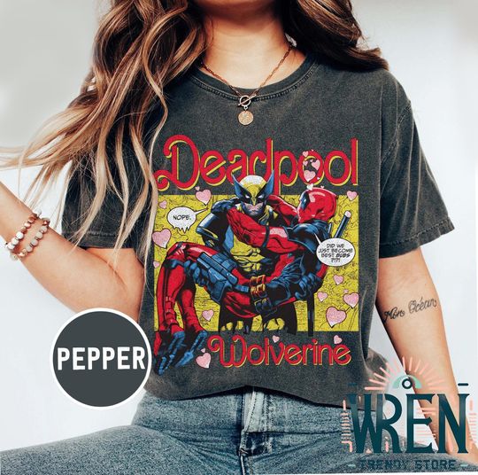 Deadpool Wolverine Besties Forever Shirt, Fathers Day Shirt, Wolverine Deadpool Movie Tee, Superhero Best Friends Shirt, Men's and Women's