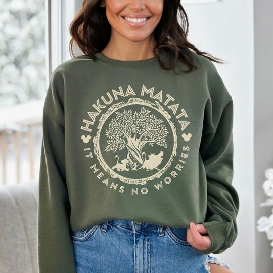 Hakuna Matata Sweatshirt, Animal Kingdom Sweatshirt, Lion King Sweater, Simba, Timon And Pumbaa Shirt