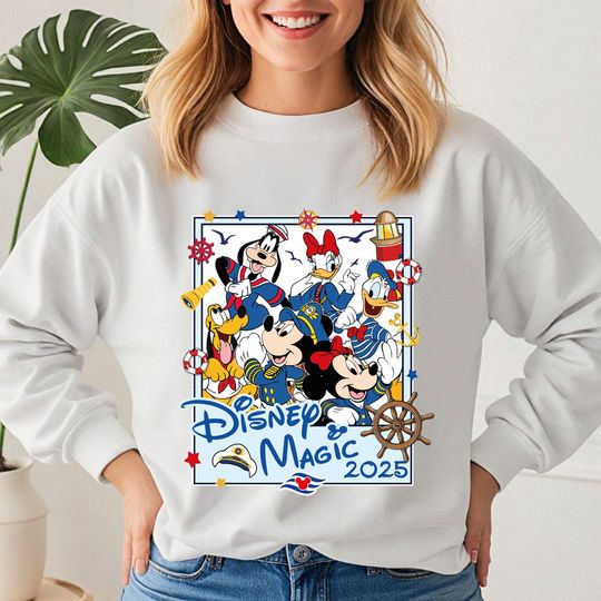 Discover Disney Mickey & Friends Cruise 2025 Sweatshirt, Cruisin' Together Sweater, Disneyland Family Cruise Sweater
