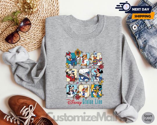 Disney Cruise Line Sweatshirt, Mickey Cruise Sweatshirt, Disney Cruise Sweatshirt, Mickey And Friends Sweatshirt,Family Cruise Vacation Gift