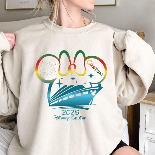 Discover Disneyland Vacation 2025 Sweatshirt, Custom Disney Cruise Sweatshirt, Disney Family Cruise 2025 Sweater, Disneyland Trip Sweat, Disneyworld
