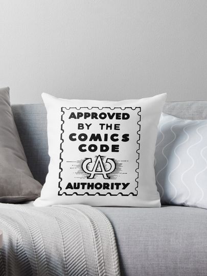 Comics Code Approved Pillow