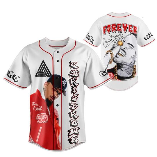 Unisex Chris Brown Tour Breezy Bowl XX Baseball Jersey Tee
