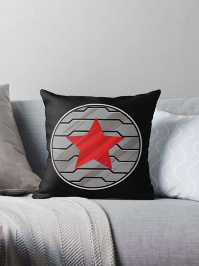 BUCKYY Bn Barnes Winter Soldier Emblem Pillow