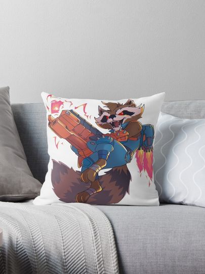 Marvel Rivals: Rocket Raccoon Pillow