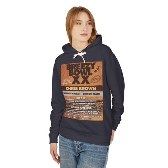 Breezy Bowl Concert Hoodie, Chris Brown, Hip-Hop Apparel, Music Lover Gift, Summer Festival Outfit, Breezy Bowl Hoodie