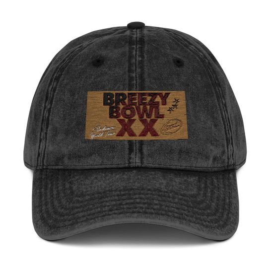 Breezy Bowl Vintage Cap, Chris Brown, Chris Brown Hat, Chris Brown Gift, Breezy Bowl Hat, Breezy Bowl, Breezy Bowl Merch, Chris Brown Merch