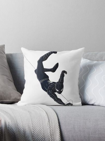 Black suit Tobey maguire spidey. Pillow