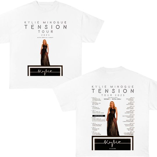 Kylie Minogue 2025 Concert, Kylie Minogue Tension World Tour 2025 Shirt, Kylie Minogue Fan Gift, Kylie Minogue Merch, Kylie Minogue Shirt