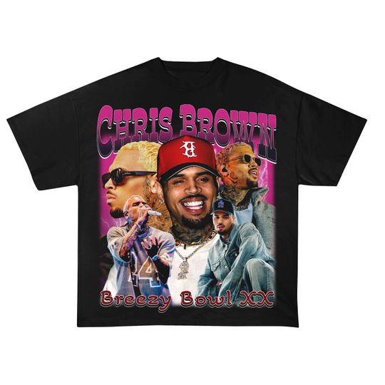 Chris Brown Signatures Shirt, 2025 Chris Brown Breezy Bowl XX Tour T-Shirt, Chris Brown Album Shirt, Chris Brown Fan Gift, Chris Brown Merch