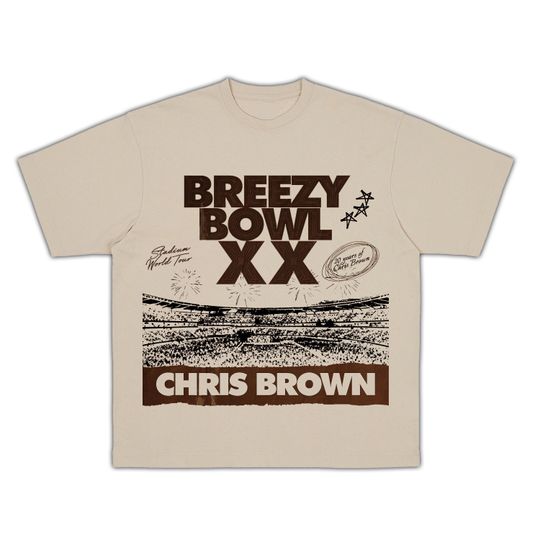 Chris Brown Breezy Bowl XX Tour T-Shirt, Chris Brown Album Shirt, Chris Brown Fan Gift, Chris Brown Merch