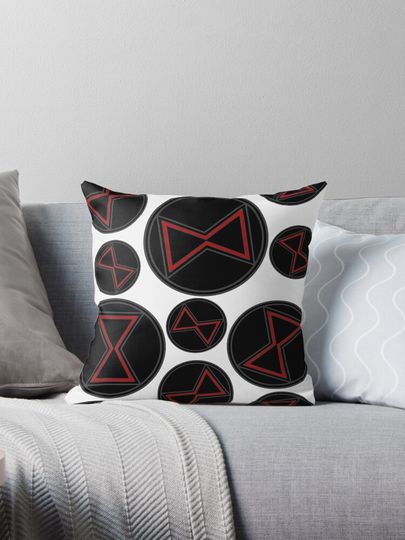 Black widow pattern Pillow