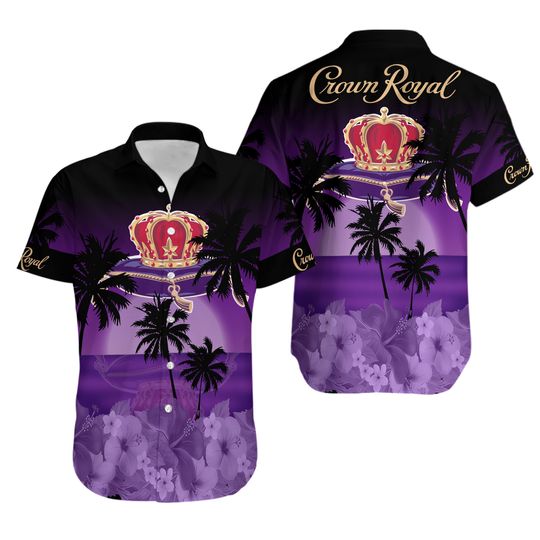 Crown Royal Button Shirt, Crown Royal Hawaiian Shirt, Shirt For Men, Father's day gift
