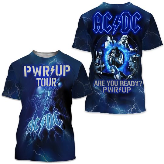 AC.DC Power Up 2025 3D T-Shirt, Are You Ready Pwr Up 3D T-Shirt, Music Lover 3D T-Shirt, Pwr Up Tour 3D T-Shirt, Rock Music 3D T-Shirt