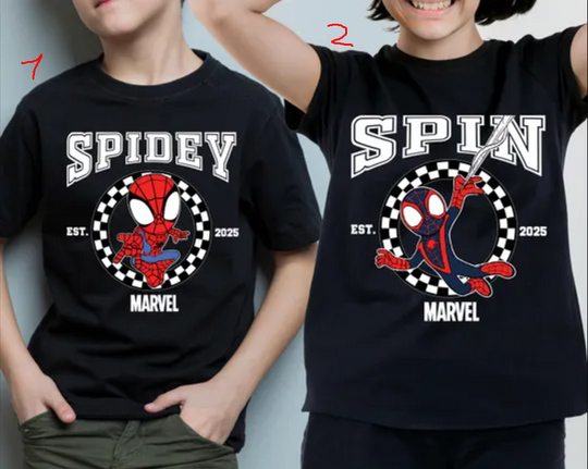 Spidey Est. 2025 Marvel Tee, Superhero Squad Shirt, Marvel Avengers Team T-shirt, Spin Tee, Ghost Spider Shirt, Disney Spiderman Sweater