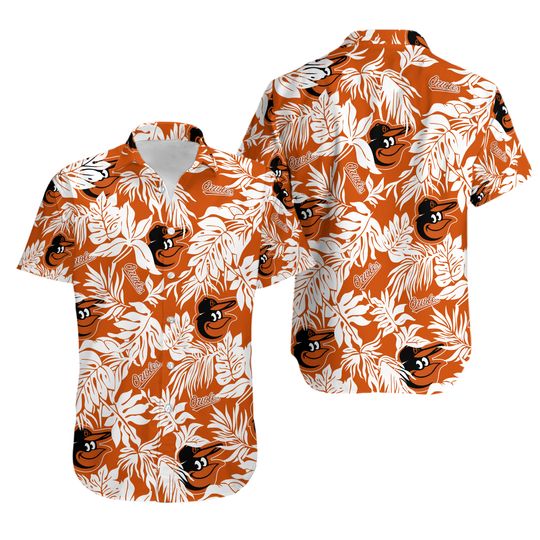 Baltimore Hawaiian Orioles Shirt, Baltimore Baseball Orioles Summer Beach Shirt