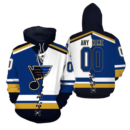 St . Louis Blues Hoodie Personalize Hockey Team Christmas Gift Unisex Hooded