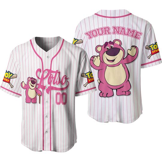 Personalized Lotso Bear Disney Baseball Jersey, Disney Jersey