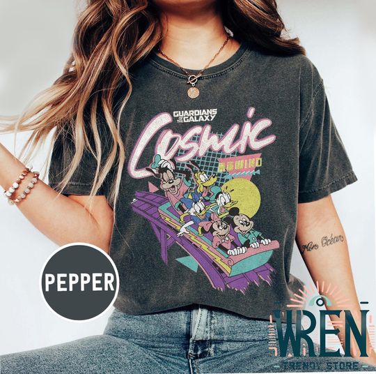 Retro Guardians Of The Galaxy Cosmic Rewind Shirt, Vintage Mickey and Friends Disney Ride Shirt, Disney Family Trip 2025 Vacation Shirts