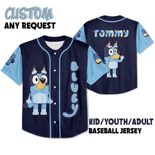 BlueyDad Birthday Party Jersey, Family Birthday Jersey, Birthday Boy BlueyDad, BlueyDad Birthday, Personalized Birthday Jersey, BlueyDad Kids