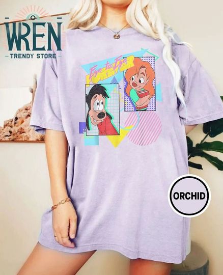 Retro Max And Roxanne Eye To Eye Forever Shirt, Vintage A Goofy Movie Shirt, Disneyland Vacation 2024, WDW Magic Kingdom, Disney Couple Gift