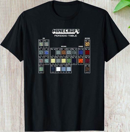 Periodic Table of Block Minecraft Movie Shirt
