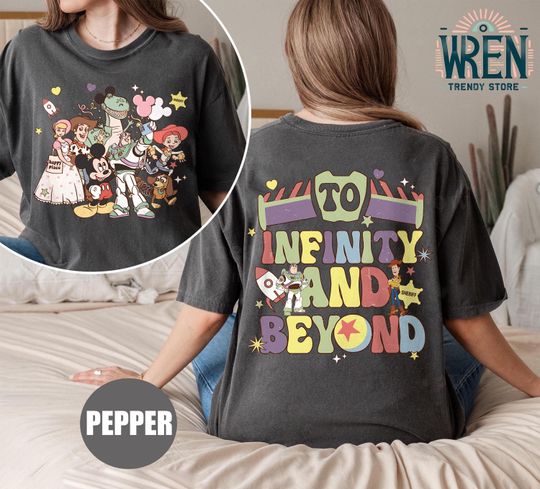 Vitage To Infinity and Beyond Shirt, Toy Story Characters Tee, Toy Story Shirt, Toy Story Land Shirt, Toy Story Birthday Gift