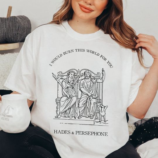 Hades x Persephone Greek Mythology Shirt | A Touch of Darkness Scarlett St. Clair Neon Gods Olympus Bookish T-Shirt Merch