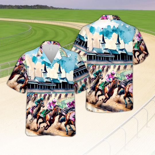 Kentucky Derby Churchill Downs 2025 Hawaiian Shirt, Horse Racing Button Up Shirt, Talk Derby To Me,Derby, Horse Race Derby Gift