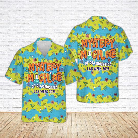 Lab Week 2025 Hawaiian Shirt, Lab Tech Appreciation Week Button Up Shirt, Hawaiian Shirt, Medical Lab Tech, Phlebotomist Team Shirt