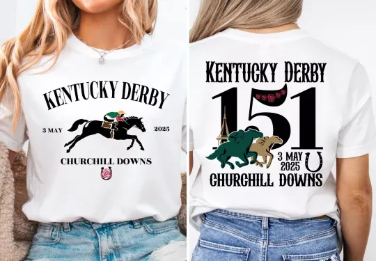 Kentucky Derby 2025 T Shirt Unisex, 151stDerby, Horse Racing Lover