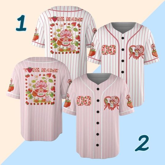 Custom Strawberry Shortcake jersey, Custom Name & Number Kid Youth Adult shirt, Cute Berry Shirt for kids, Birthday gift for Kids