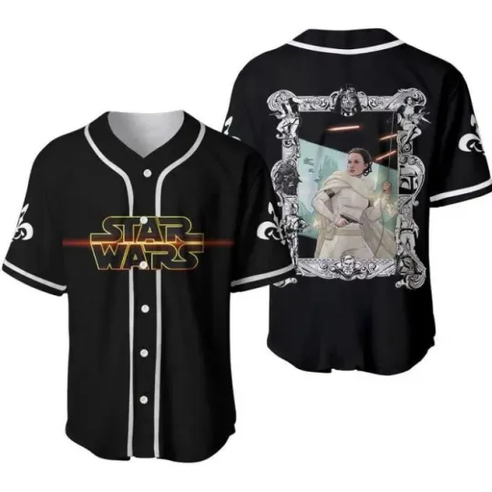 Star Wars Padme Amidala Black Disney Unisex Cartoon Base Jersey Outfits