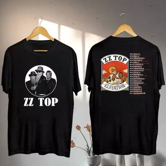 Discover ZZ Top The Elevation Tour 2025 Shirt, ZZ Top Band 2025 Concert, Zz Top Fan Gift