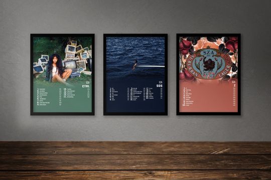 Discover SZA Poster | SOS Album Poster | CTRL Album Poster | Z Album Poster | Sza Album Bundle
