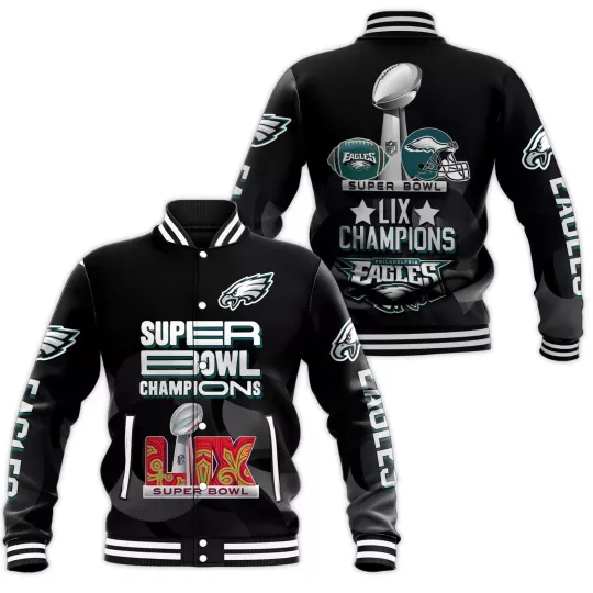 Philadenphia Eagle Champion A Night To Remember 2025 Baseball Jacket