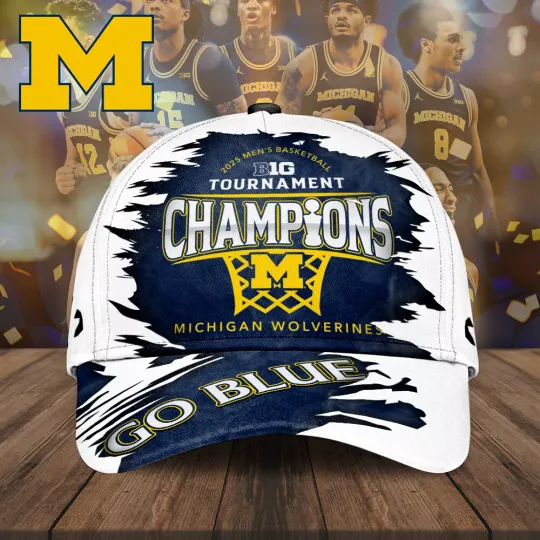 Michigan Wolverines Men’s Basketball Classic Cap 2025-Best Gift For Fans