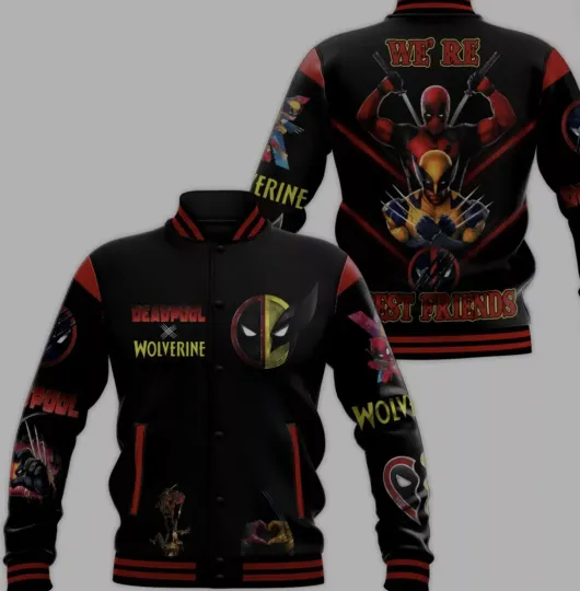 Deadpool Wolverine Baseball Jacket