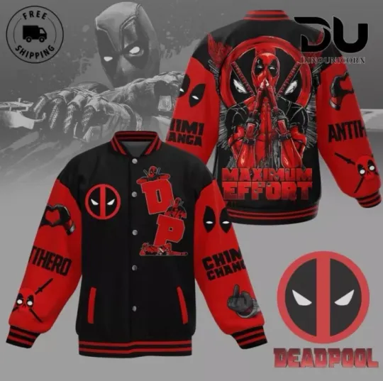 Deadpool Anti Hero Baseball Jacket