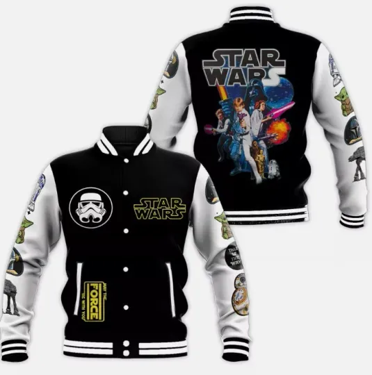 Star Wars Characters Baseball Jacket