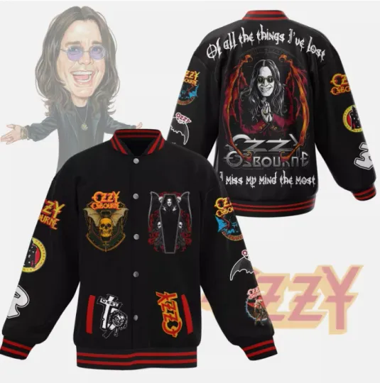 Ozzy Osbourne New Baseball Jacket For Fan